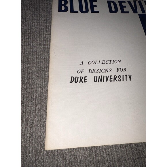 Duke Blue Devils University Cross Stitch Pattern Book Three Needles 1980 Gift - Picture 6 of 8